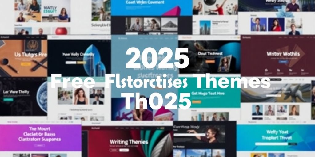 Vielfalt kostenloser WordPress-Themes für 2025.