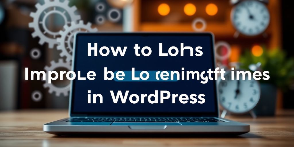 Ladezeitoptimierung für WordPress auf einem Laptop
