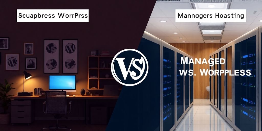 Geteiltes vs. verwaltetes WordPress-Hosting in Bildern.